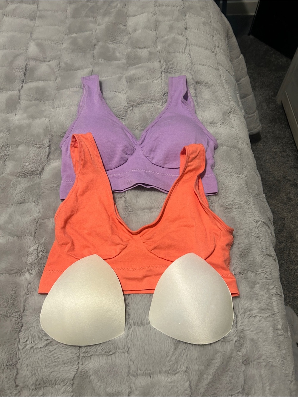 Everyday Comfort Wireless Bralette - Purple & Coral